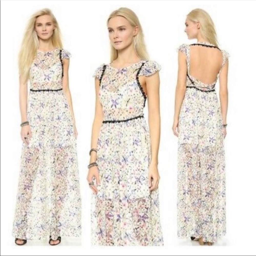 NWOT FREE PEOPLE Cherry Blossom Maxi Dress